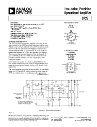 Datasheet OP-27BR/883 производства Analog Devices