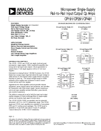 Datasheet OP491GP производства Analog Devices