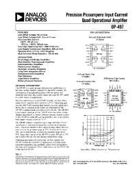 Datasheet OP-497AY производства Analog Devices