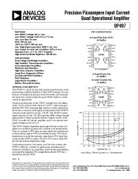 Datasheet OP497F производства Analog Devices