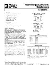 Datasheet REF191ES производства Analog Devices