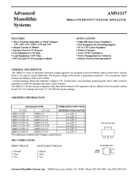 Datasheet AMS1117 производства AMS