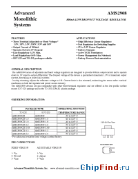 Datasheet AMS2908CD-1.8 manufacturer AMS