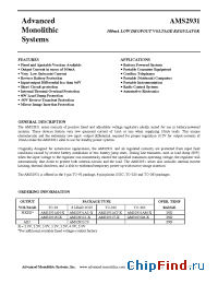 Datasheet AMS2931-1 manufacturer AMS
