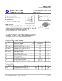 Datasheet 03N70P manufacturer APT