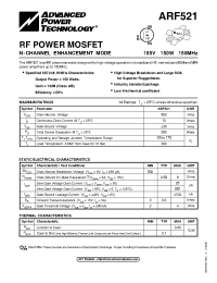 Datasheet ARF521 производства APT