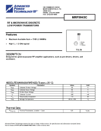 Datasheet MRF5943C производства APT