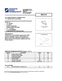 Datasheet MS1579 производства APT