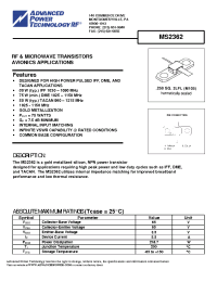 Datasheet MS2362 производства APT