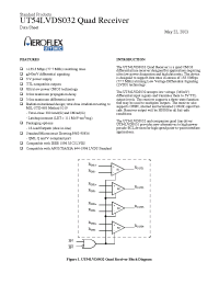 Datasheet 5962-9583402VXXA manufacturer Aeroflex