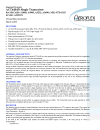 Datasheet ACT4404N manufacturer Aeroflex