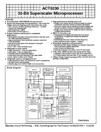Datasheet ACT-5230PC-133F22I manufacturer Aeroflex