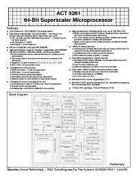 Datasheet ACT-5261PC-133F17C производства Aeroflex
