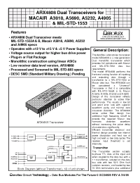 Datasheet ARX4808-2 производства Aeroflex