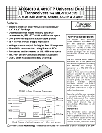 Datasheet ARX4810 производства Aeroflex