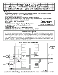 Datasheet CT1991-1-20 производства Aeroflex