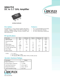 Datasheet MMA704 производства Aeroflex