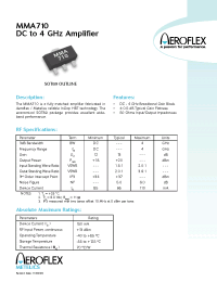 Datasheet MMA710 производства Aeroflex