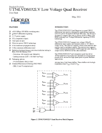 Datasheet UT54LVDS032LV-UCA производства Aeroflex