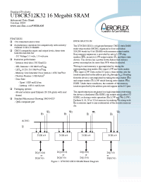 Datasheet UT8CR512K32-17VCA производства Aeroflex