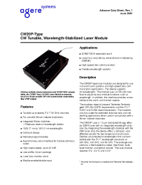 Datasheet CW22P61 manufacturer Agere