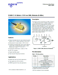 Datasheet D1861C023 manufacturer Agere