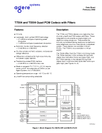 Datasheet T7504-ML-TR производства Agere
