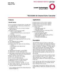 Datasheet TECO32642-DB производства Agere