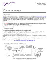 Datasheet TTSI001161BL-2-DB производства Agere