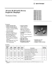 Datasheet 5082-F157-00016 производства Agilent