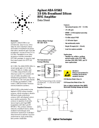 Datasheet ABA-51563-BLK производства Agilent