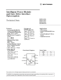 Datasheet HCNW4506-500 производства Agilent