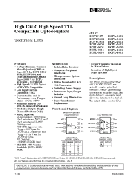 Datasheet HCPL-0600 производства Agilent