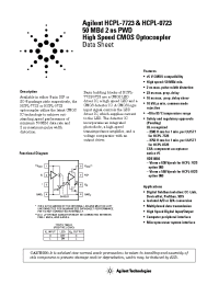 Datasheet HCPL-0723-500 производства Agilent