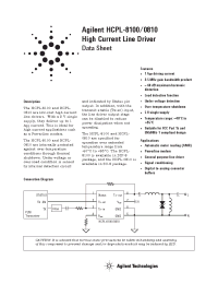 Datasheet HCPL-0810 производства Agilent