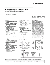 Datasheet HCPL-315J производства Agilent
