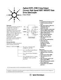 Datasheet HCPL-3180 производства Agilent