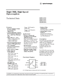 Datasheet HCPL-4504-020 производства Agilent