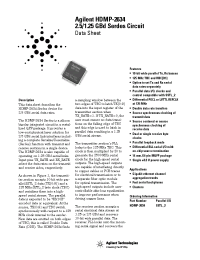 Datasheet HDMP-2634 производства Agilent