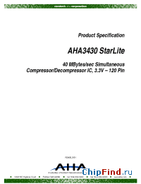 Datasheet AHA3430 производства AHA