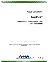 Datasheet PS4540B производства AHA