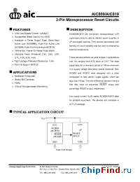 Datasheet AIC809-40PUTR manufacturer AIC