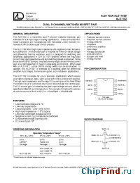 Datasheet ALD1102SA производства ALD