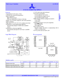 Datasheet AS29F040-120LI manufacturer Alliance