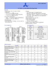 Datasheet AS4C256K16F0-30TI manufacturer Alliance