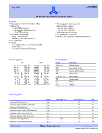 Datasheet AS4C4M4F1 manufacturer Alliance