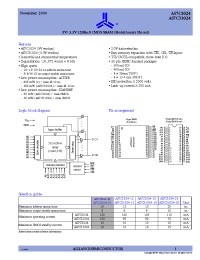 Datasheet AS7C1024-12 manufacturer Alliance