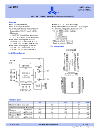 Datasheet AS7C1024A-10STC manufacturer Alliance