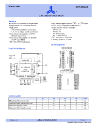 Datasheet AS7C31024B-10JC производства Alliance