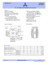 Datasheet AS7C31025-15 производства Alliance